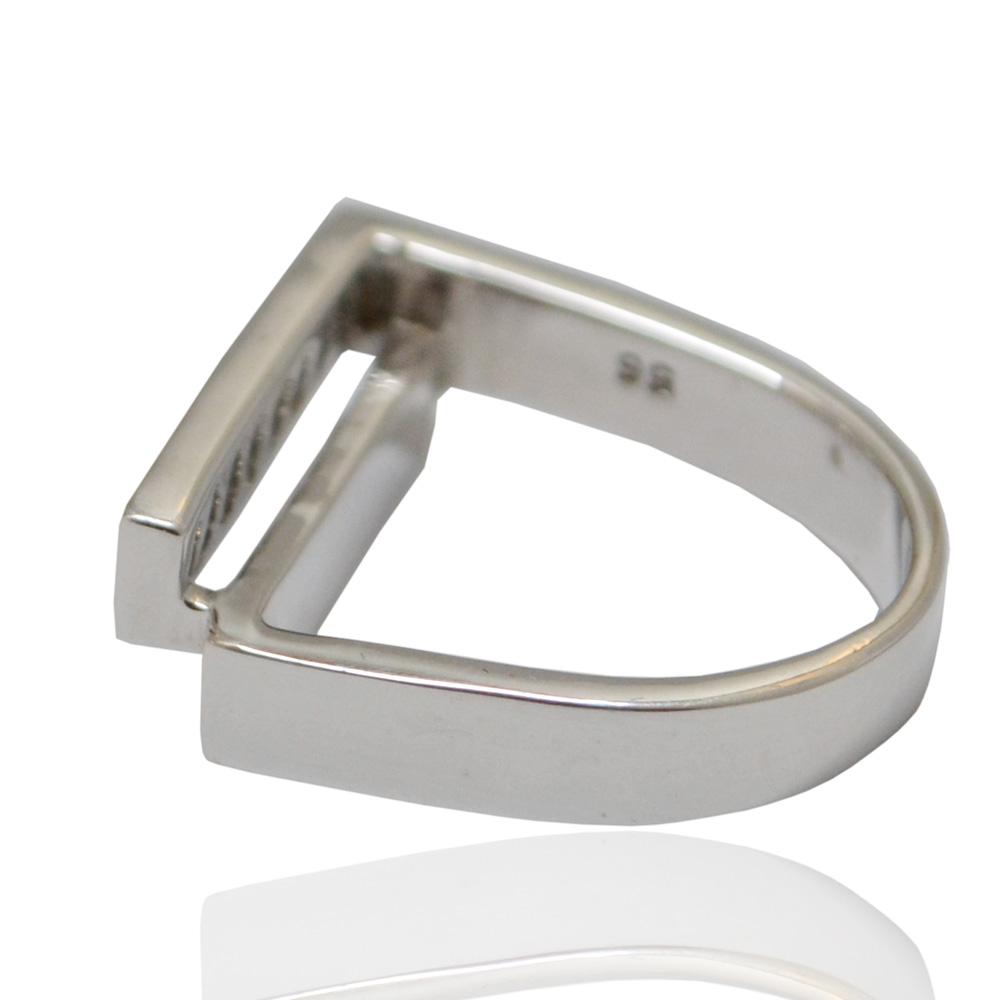 Anello riviera di zirconi celesti in argento 925 rodiato collezione benetton