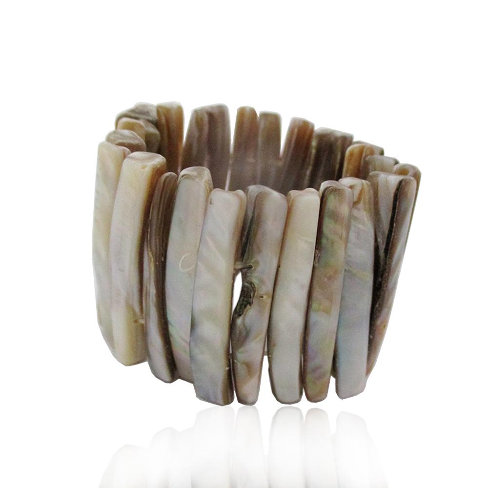 Bracciale schiava in madreperla baguette mm 45