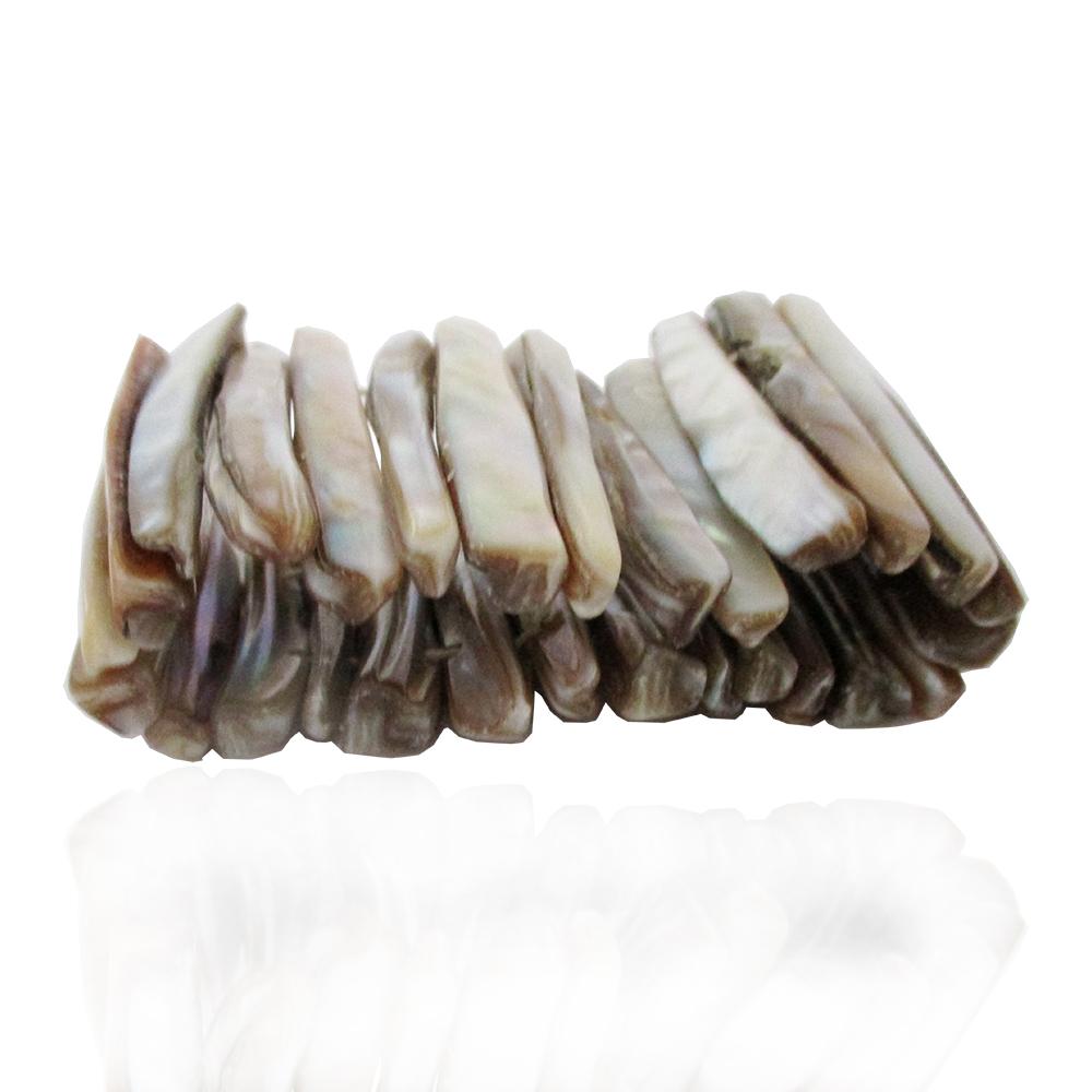 Bracciale schiava in madreperla baguette mm 45