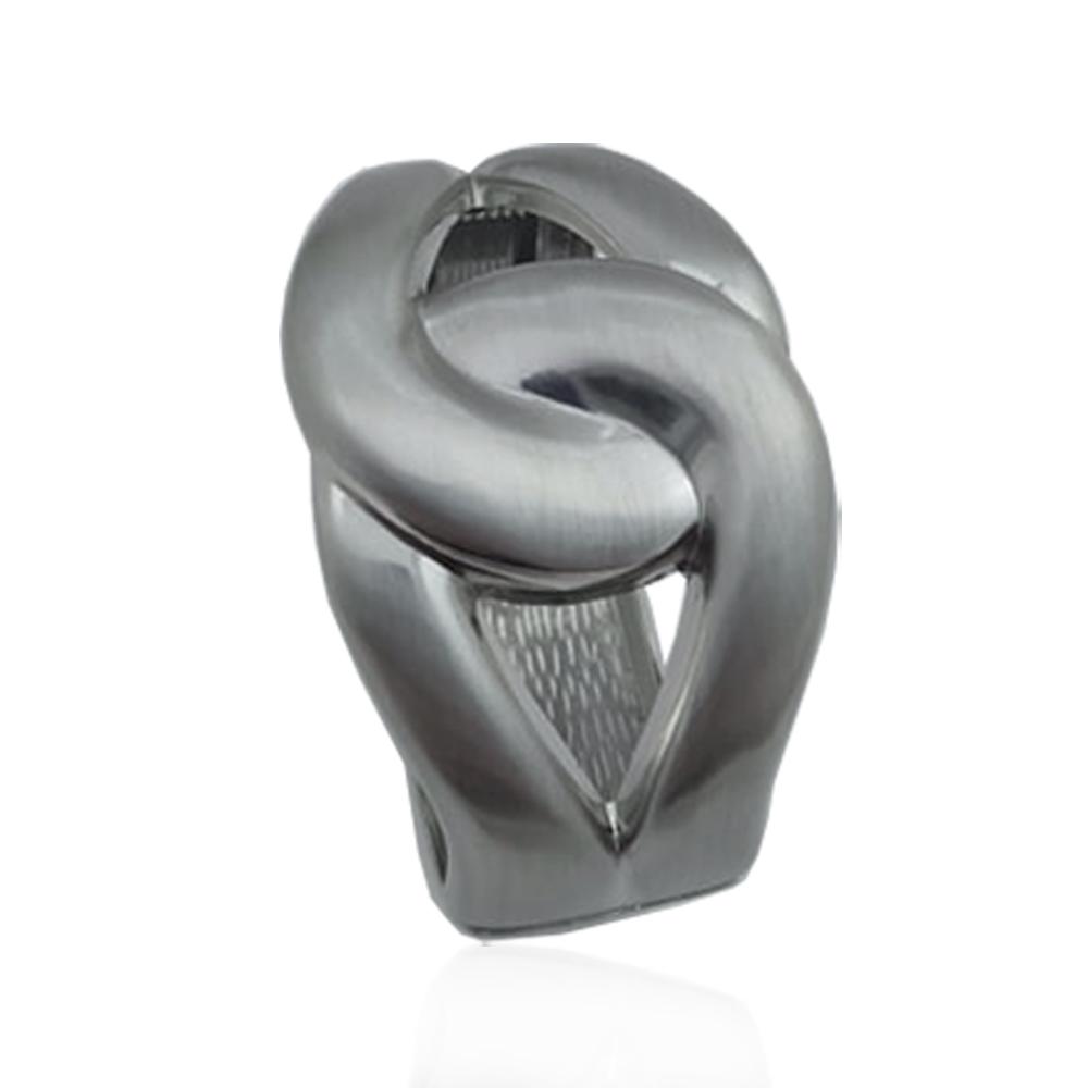 Bracciale rigido alla schiava mm 75x44 in acciaio satinato