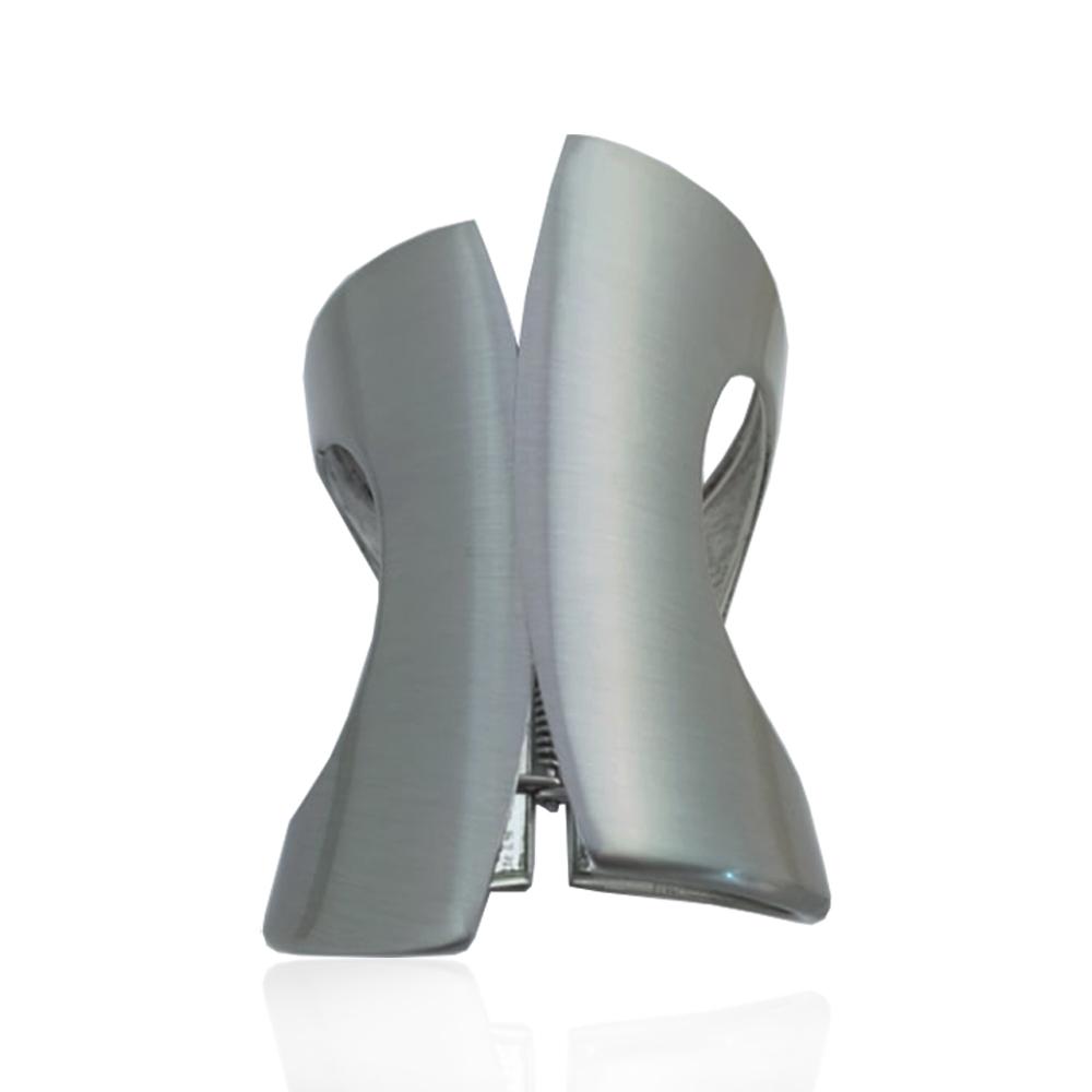 Bracciale rigido alla schiava mm 90x63 in acciaio satinato