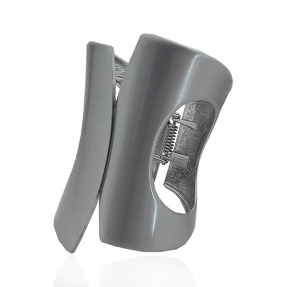 Bracciale rigido alla schiava mm 90x63 in acciaio satinato