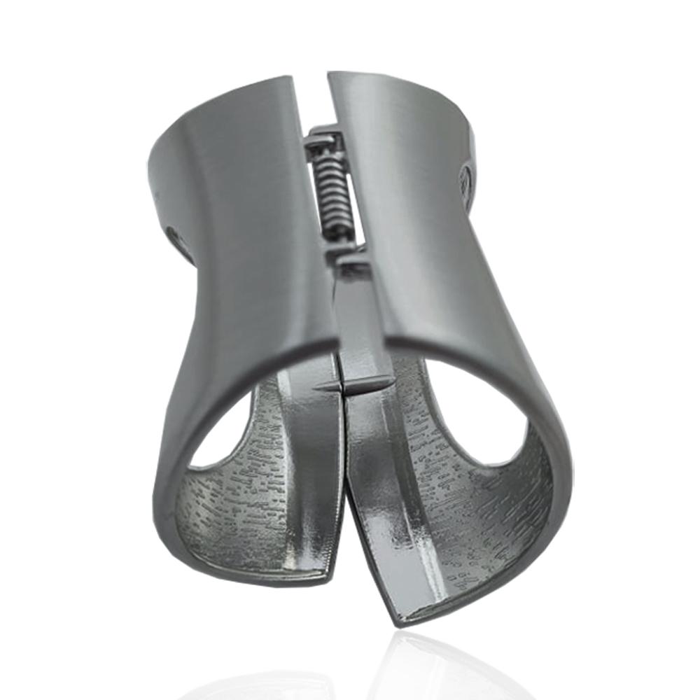 Bracciale rigido alla schiava mm 90x63 in acciaio satinato