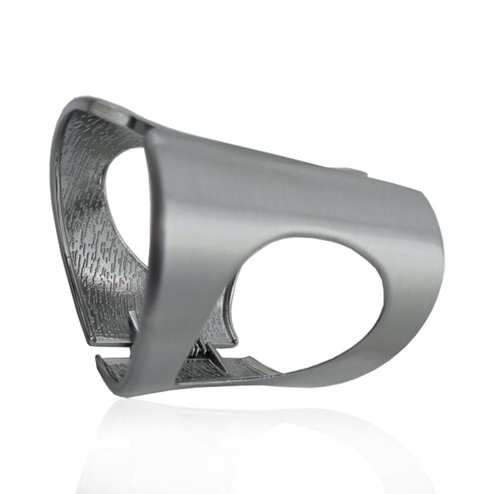 Bracciale rigido alla schiava mm 90x63 in acciaio satinato