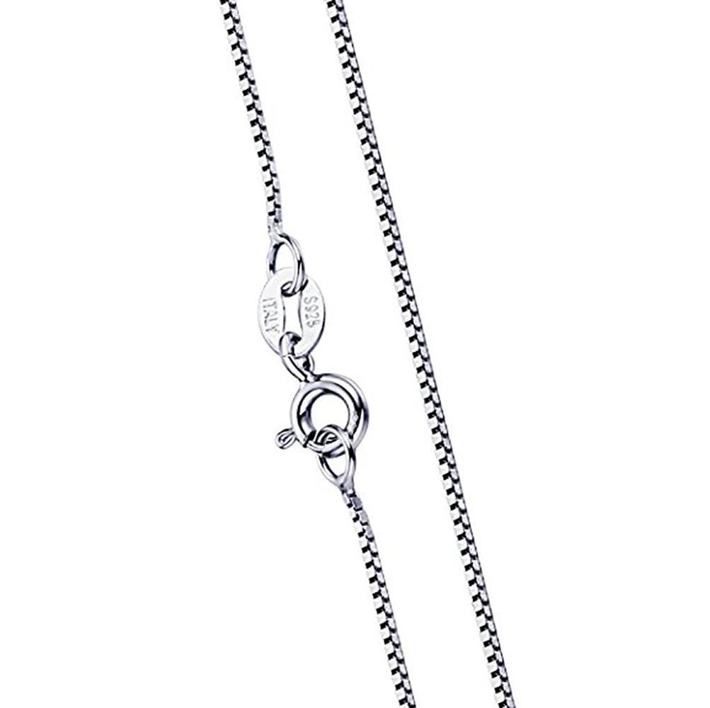 Collana catenina veneziana cm 90 e/o 100 in argento titolo 925 rodiato