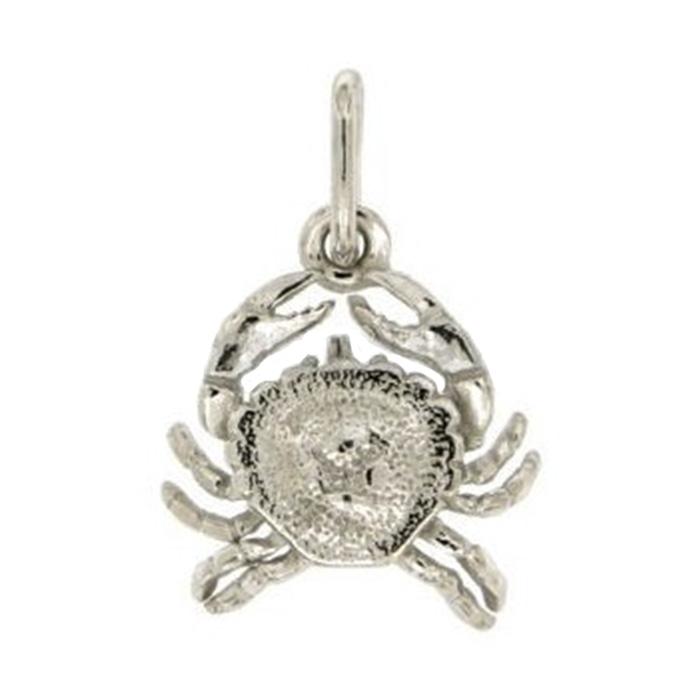Ciondolo zodiaco cancro mm 19x18 in argento microfuso rodiato titolo 925