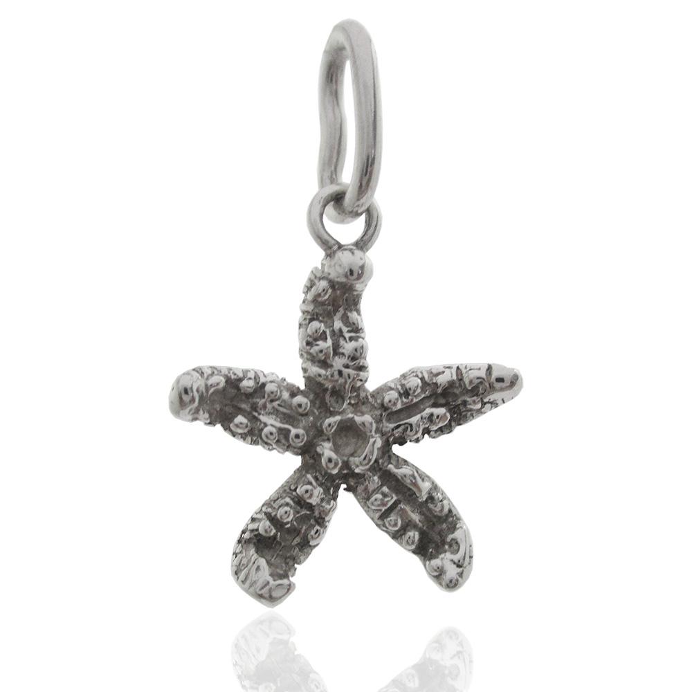 Ciondolo stella marina mm 20x16 in argento microfuso titolo 925