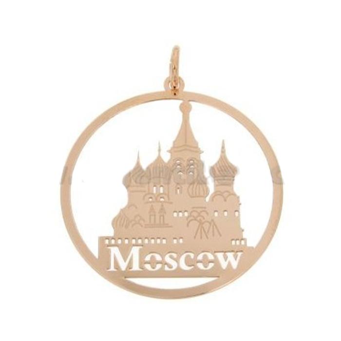 Ciondolo tondo taglio laser mm 40 moscow in argento titolo 925 rose'