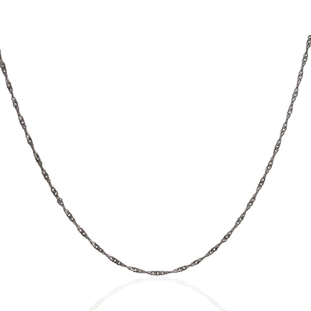 Collana catenina singapore mm 2 in argento titolo 925 cm 50