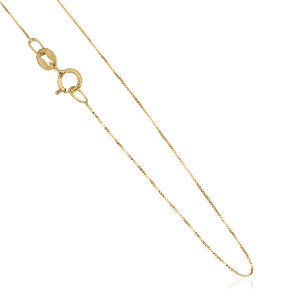 Collana catenina unisex veneziana cm 45 in oro giallo 18 carati gr. 1,6