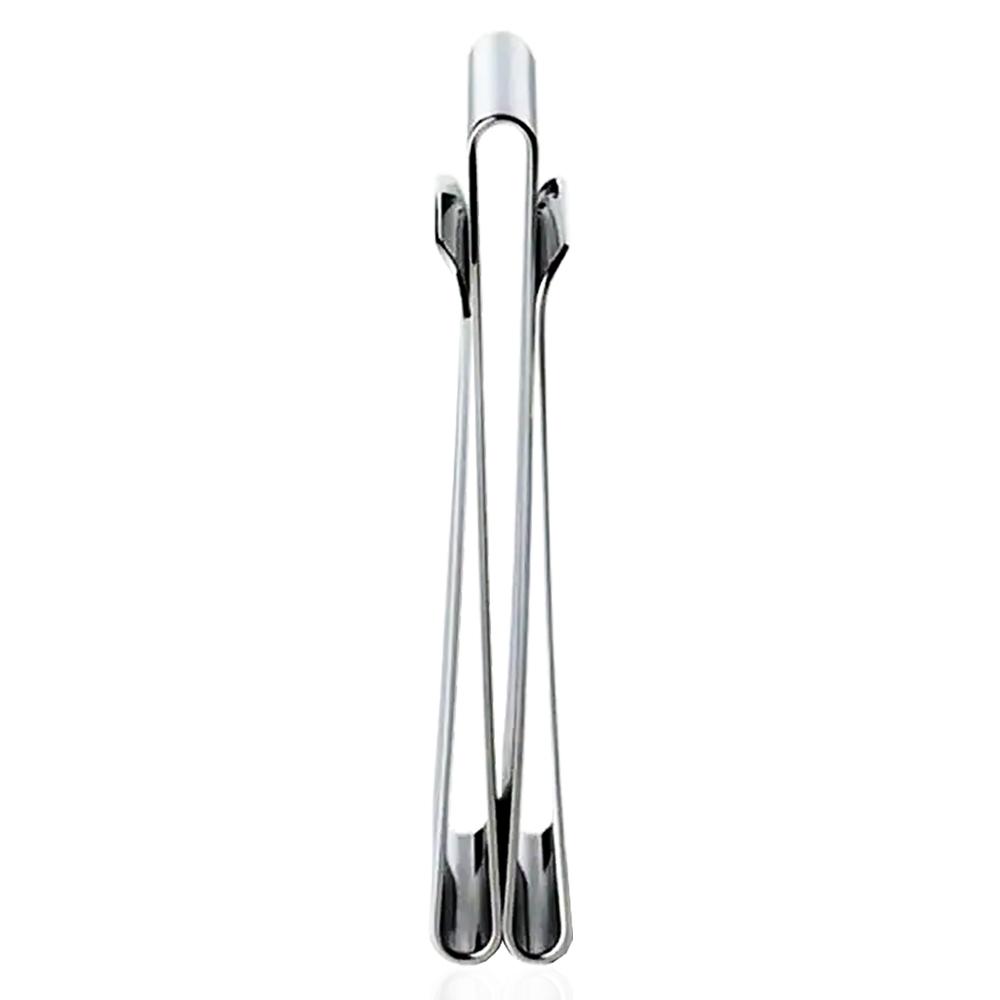 Fermasoldi doppio mm 60x26x11 in acciaio lucido da personalizzare