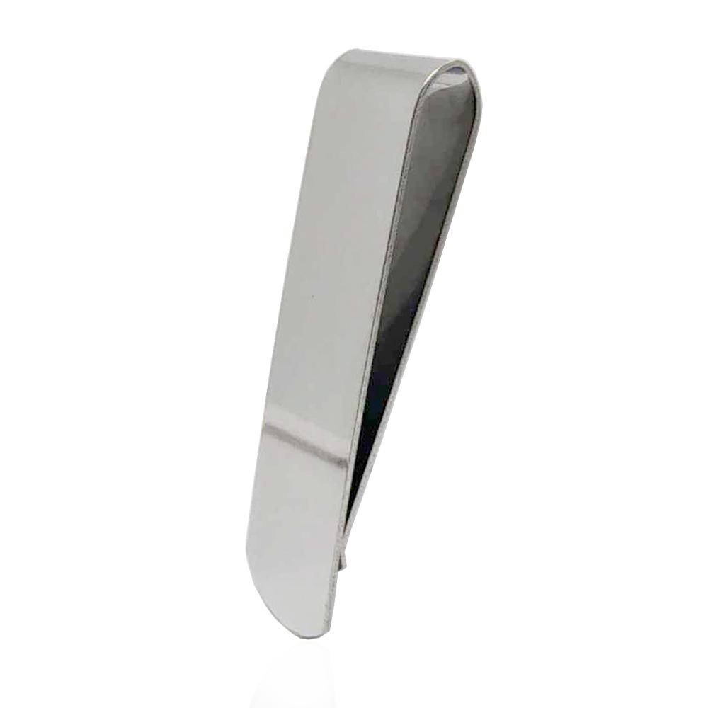 Fermasoldi in acciaio lucido mm 50x15 da personalizzare
