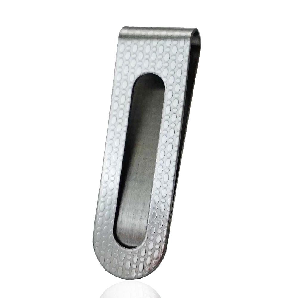 Fermasoldi pelle di serpente in acciaio lucido mm 52x16
