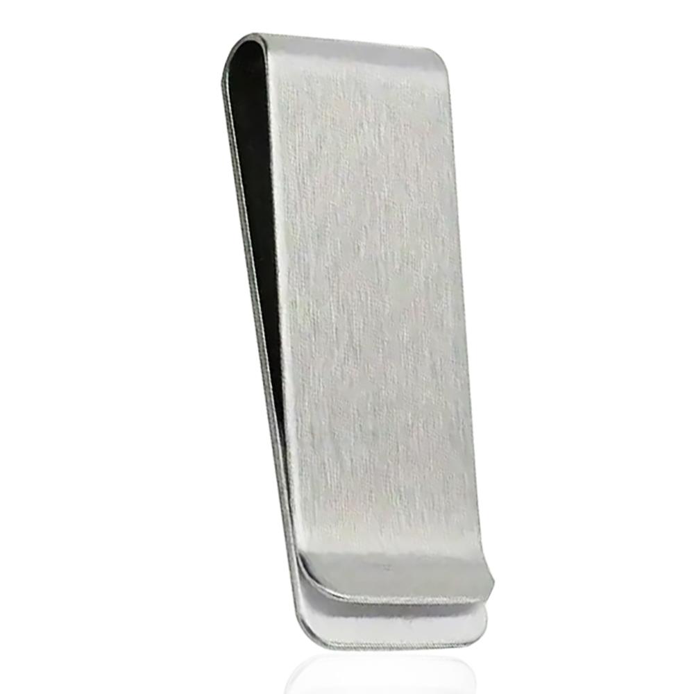Fermasoldi in acciaio satinato mm 70x20 da personalizzare