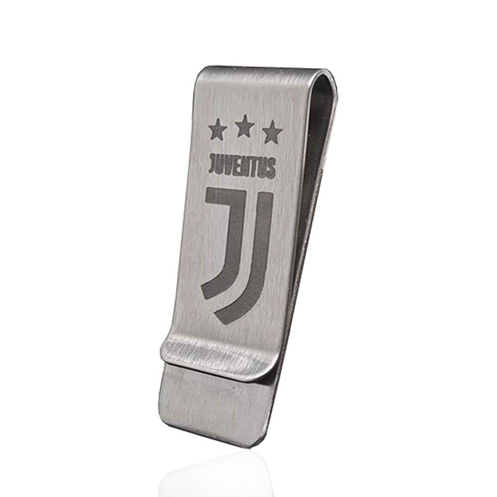 Fermasoldi juventus in acciaio satinato mm 52x20