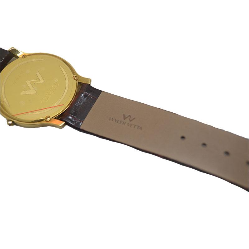 Orologio ultrapiatto wyler vetta color oro numeri romani