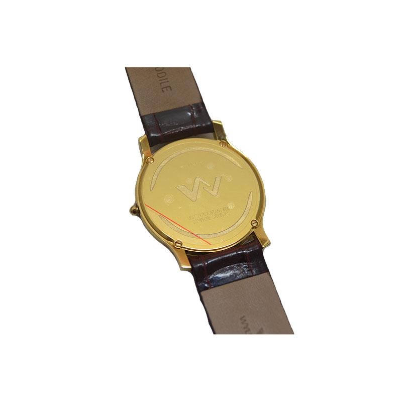 Orologio ultrapiatto wyler vetta color oro numeri romani