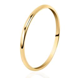 Anello fedina ferma anello da 2 mm in argento 925 dorato