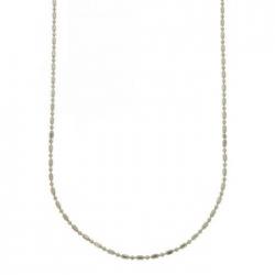Collana catenina punto e virgola in argento titolo 925 rodiato