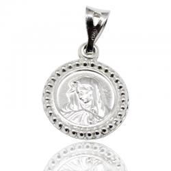 Ciondolo tondo in argento 925 mm 15 Beata Vergine Maria Addolorata