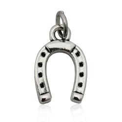 Ciondolo unisex ferro di cavallo in acciaio mm 14x9