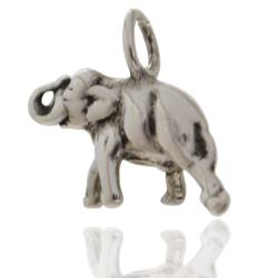 Ciondolo elefante mm 14x10 in argento microfuso brunito titolo 800