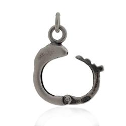 Ciondolo manetta mm 23x15 in argento 925 brunito