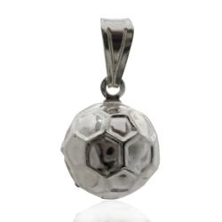 Ciondolo pallone da calcio mm 11 in argento titolo 925