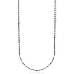 Collana girocollo funetta mm 2 cm 45 in argento titolo 925