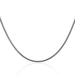 Collana coda di topo compressa mm 1,5 in argento titolo 925 cm 50