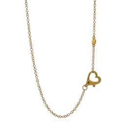 Collana Kulto cm 78 in acciaio dorato a maglia rolo