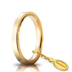 Fede nuziale cerchi di luce in oro giallo titolo 750 collezione unoaerre- incisione gratis - mm 2,5