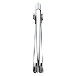 Fermasoldi doppio mm 60x26x11 in acciaio lucido da personalizzare