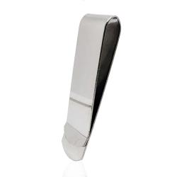 Fermasoldi in acciaio lucido mm 50x15 da personalizzare