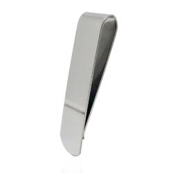 Fermasoldi in acciaio lucido mm 50x15 da personalizzare