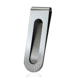 Fermasoldi pelle di serpente in acciaio lucido mm 52x16