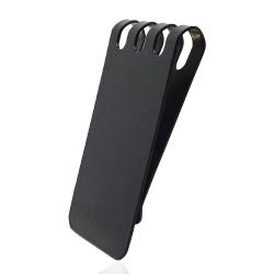 Fermasoldi in acciaio placcato rutenio mm 65x35 da personalizzare