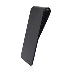 Fermasoldi in acciaio satinato placcato rutenio mm 55x26 da personalizzare